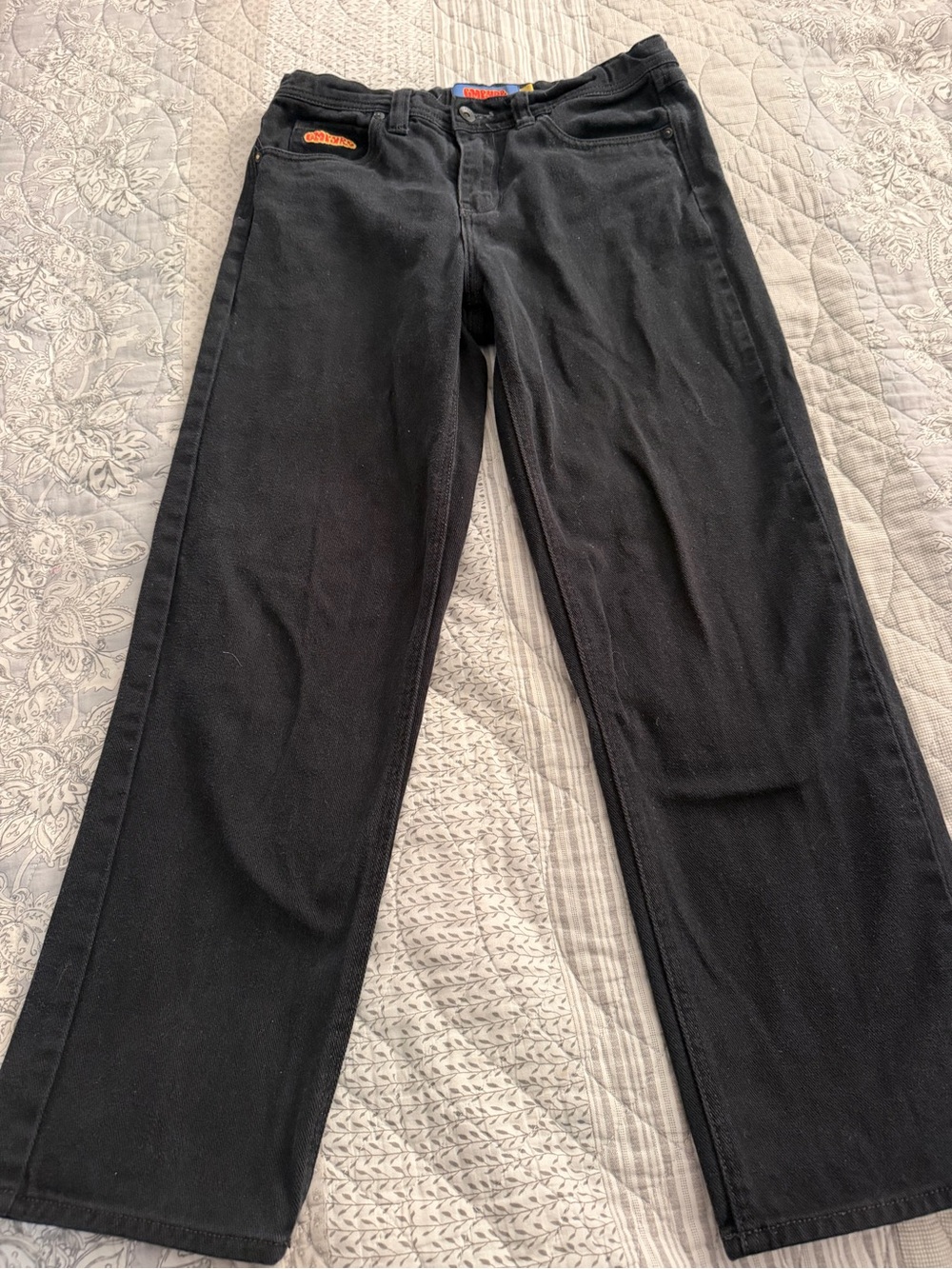 Empyre Black Straight-Leg Jeans with adjustable waist size 27 waist